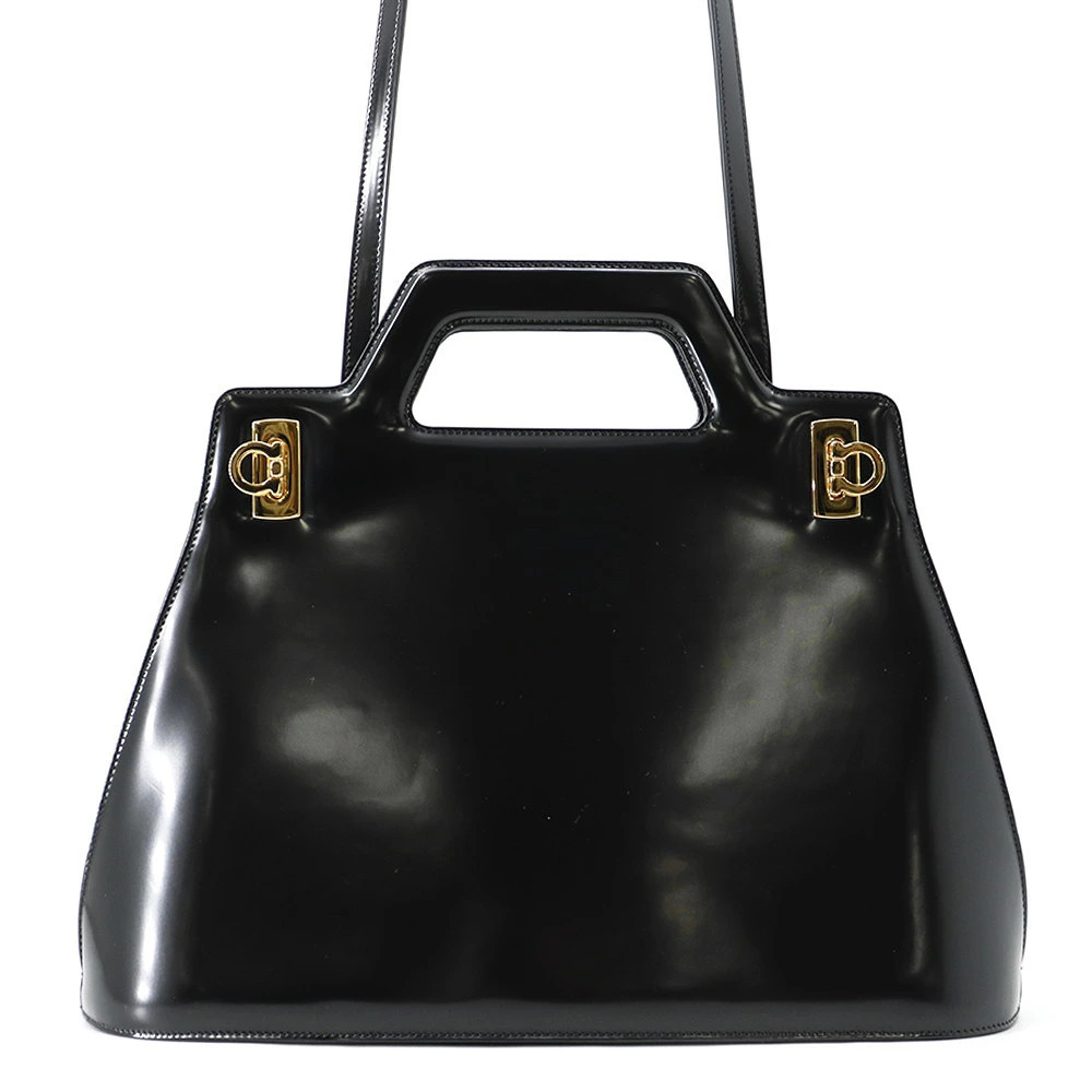 Salvatore Ferragamo Wanda Handbag Black Bag